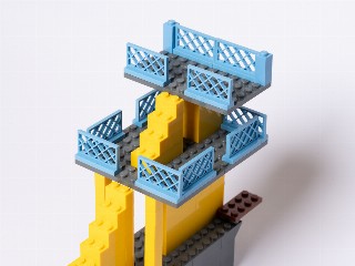 Diving tower, upper levels, alternate side