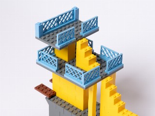 Diving tower, upper levels