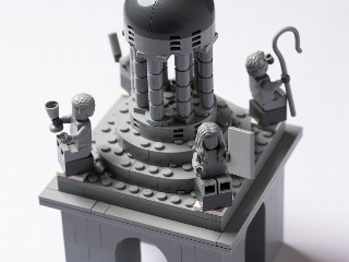 Campanile Front Side alternate view, upper section