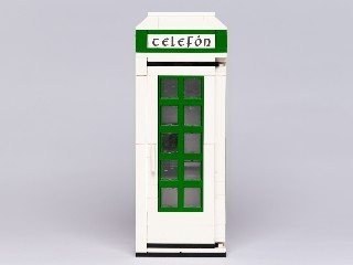 Irish Telephone Box (Green), front