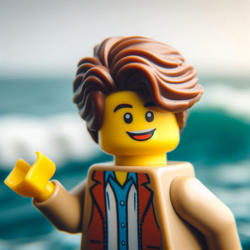 Lego Minifigure waving hello